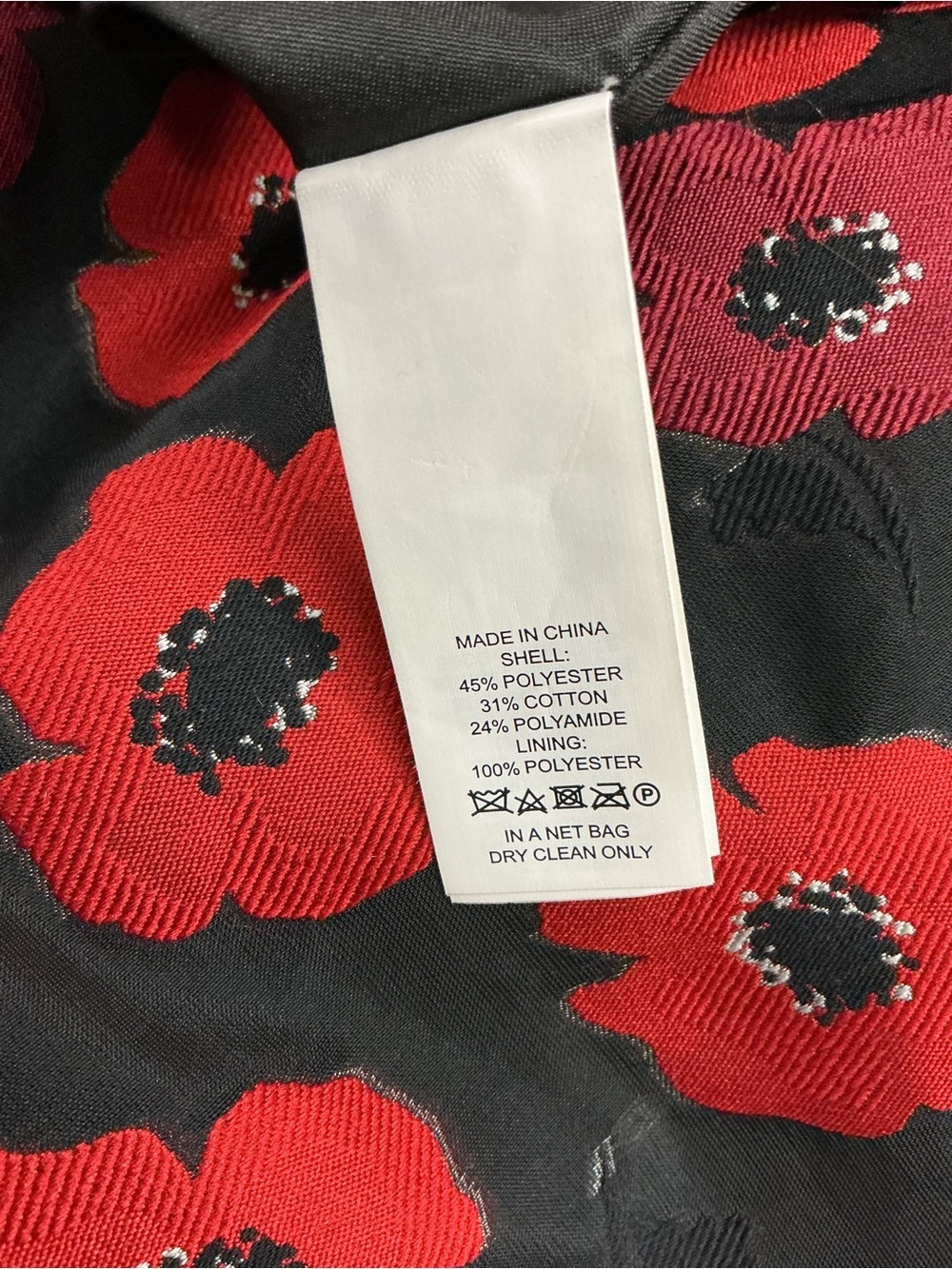 Kate Spade Floral Fit Flare Dress Size 2 Black Red Poppy Sleeveless Chic - Picture 9 of 10